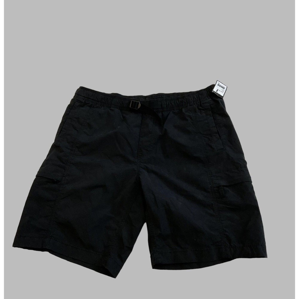Union Native Spirit & Soul Men's Black Shorts Large Cargo Elastic waist New